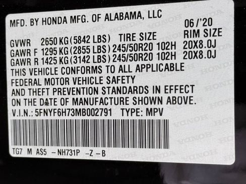Used 2021 Honda Pilot Black Edition image 56