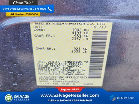 Used 2013 Nissan Leaf S FWD image 17