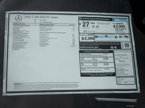 Used 2026 Mercedes-Benz C 300 4MATIC Sedan image 23