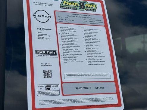 Certified 2025 Nissan Frontier PRO-4X w/ Pro Convenience Package AWD/4WD image 27