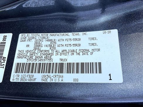 Used 2021 Toyota Tundra SR5 w/ TRD Sport Package AWD/4WD image 33