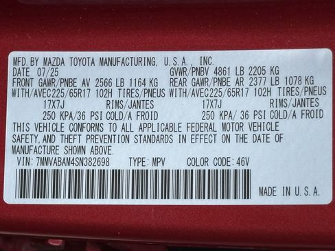 Certified 2025 MAZDA CX-50 AWD 2.5 S w/ Cargo Package image 27