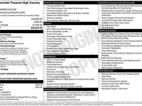 New 2025 Chevrolet Traverse High Country FWD image 2
