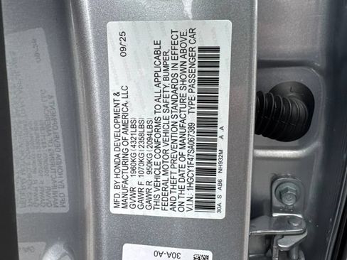 Certified 2025 Honda Accord SE image 24