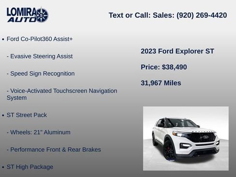 Used 2023 Ford Explorer ST AWD/4WD image 14