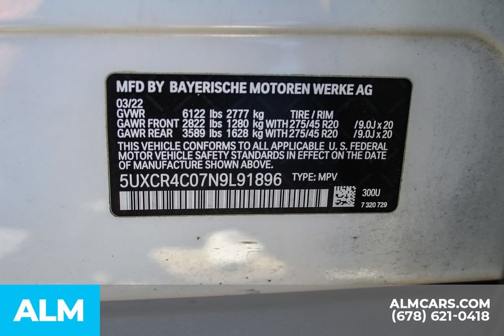 Used 2022 BMW X5 sDrive40i w/ Parking Assistance Package RWD image 41