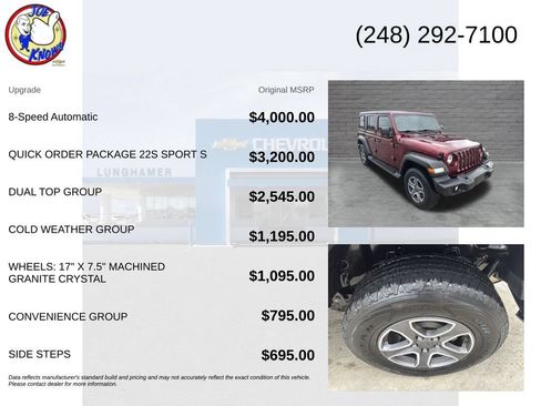 Used 2022 Jeep Wrangler Unlimited Sport AWD/4WD image 5