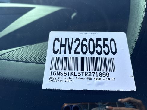 New 2026 Chevrolet Tahoe High Country AWD/4WD image 32