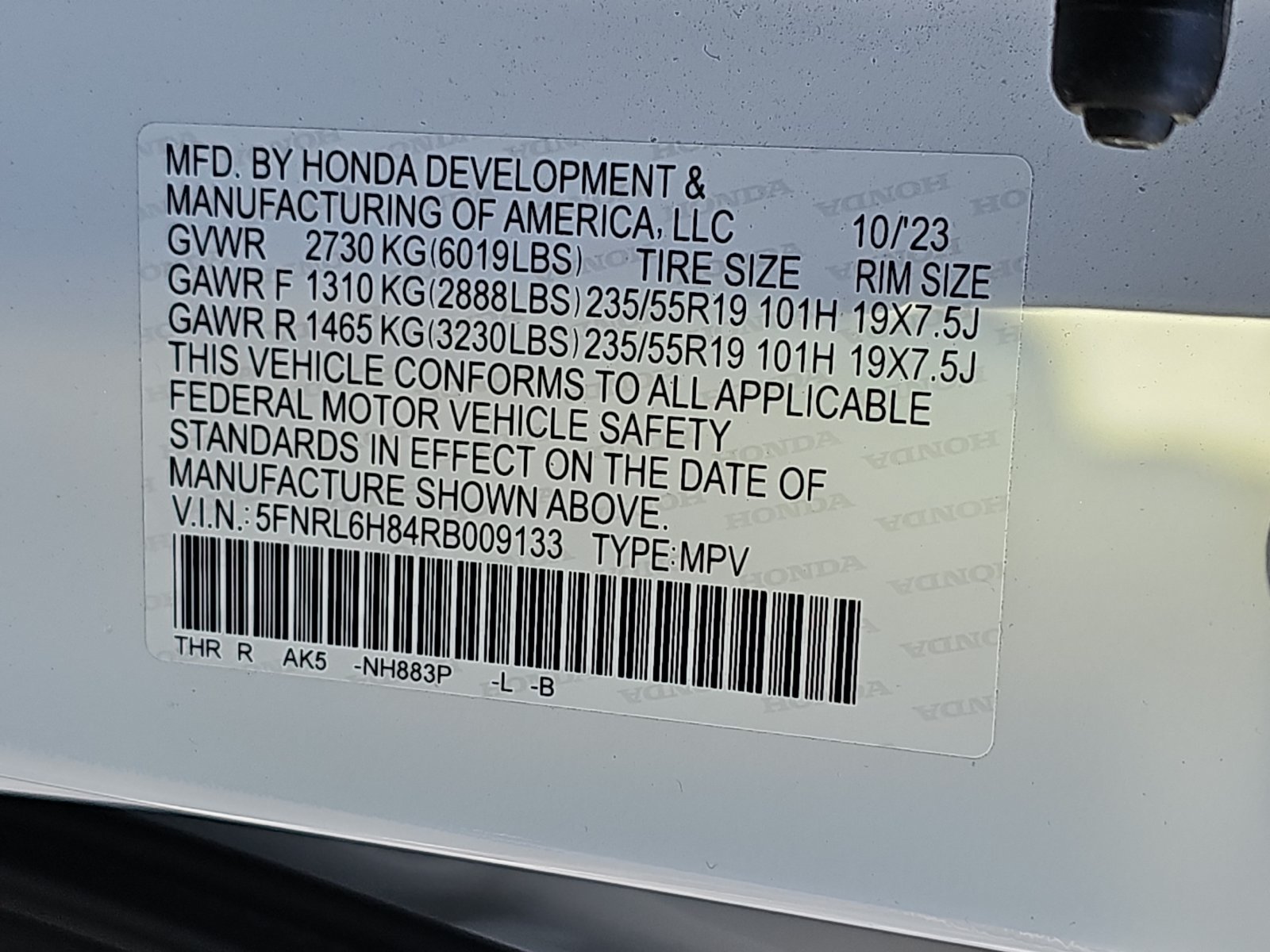 Used 2024 Honda Odyssey Touring image 16