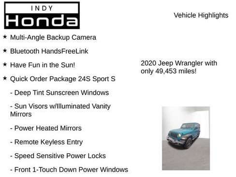 Used 2020 Jeep Wrangler Unlimited Sport S image 8