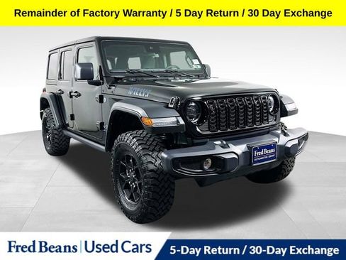 Used 2025 Jeep Wrangler Unlimited Sport S 4xe AWD/4WD image 1