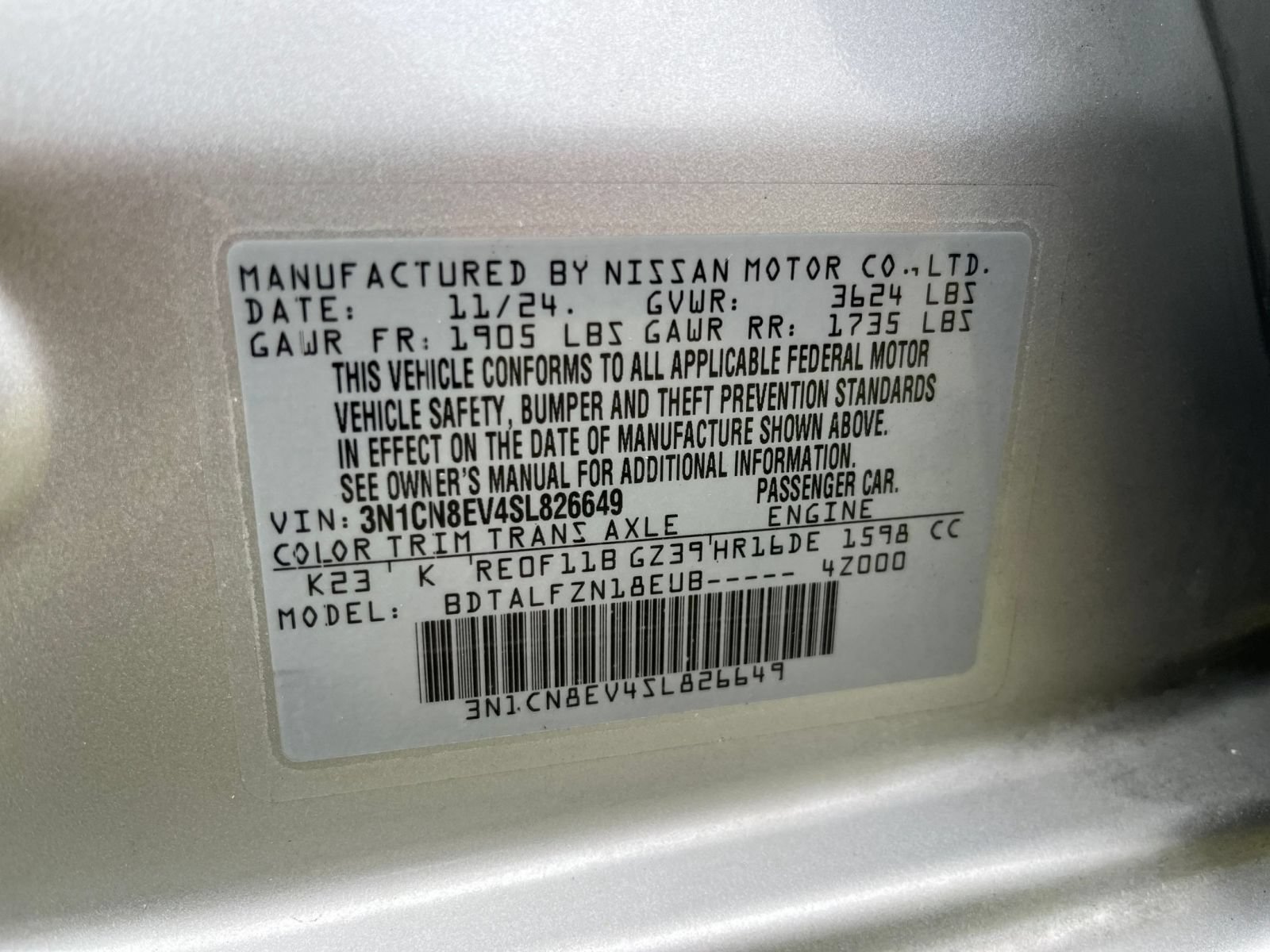 Used 2025 Nissan Versa SV FWD image 26