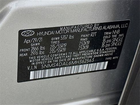 Used 2021 Hyundai Santa Fe Limited w/ Cargo Package image 27