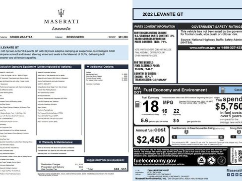 Certified 2022 Maserati Levante GT AWD/4WD image 24
