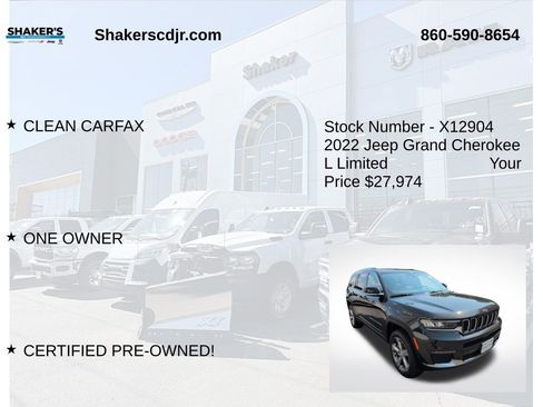Certified 2022 Jeep Grand Cherokee L Limited image 6