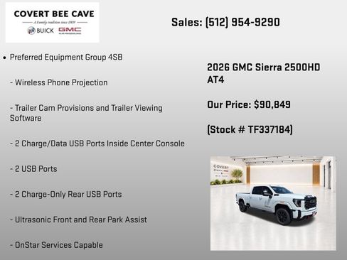New 2026 GMC Sierra 2500 AT4 w/ AT4 Premium Plus Package AWD/4WD image 26