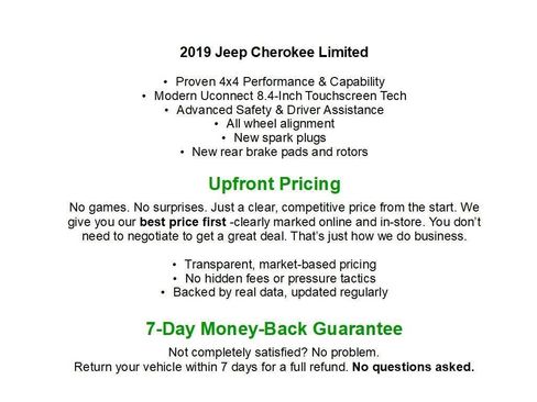 Used 2019 Jeep Cherokee Limited w/ Technology Group AWD/4WD image 1