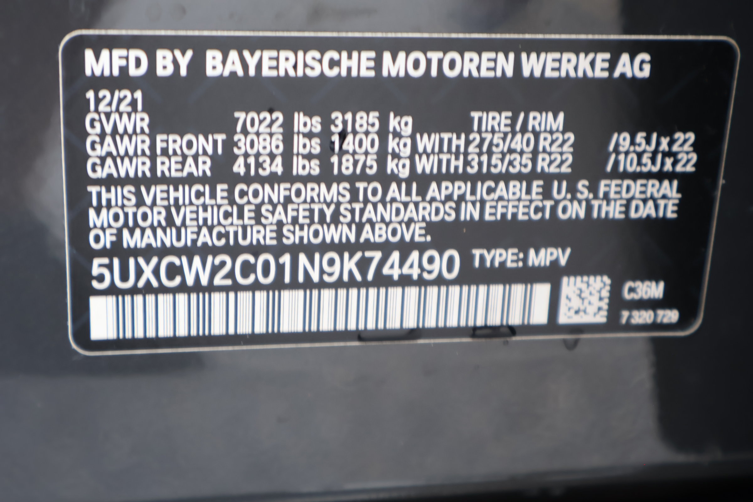 Used 2022 BMW X7 xDrive40i w/ M Sport Package AWD/4WD image 28