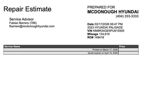 Used 2023 Hyundai Palisade XRT FWD image 4