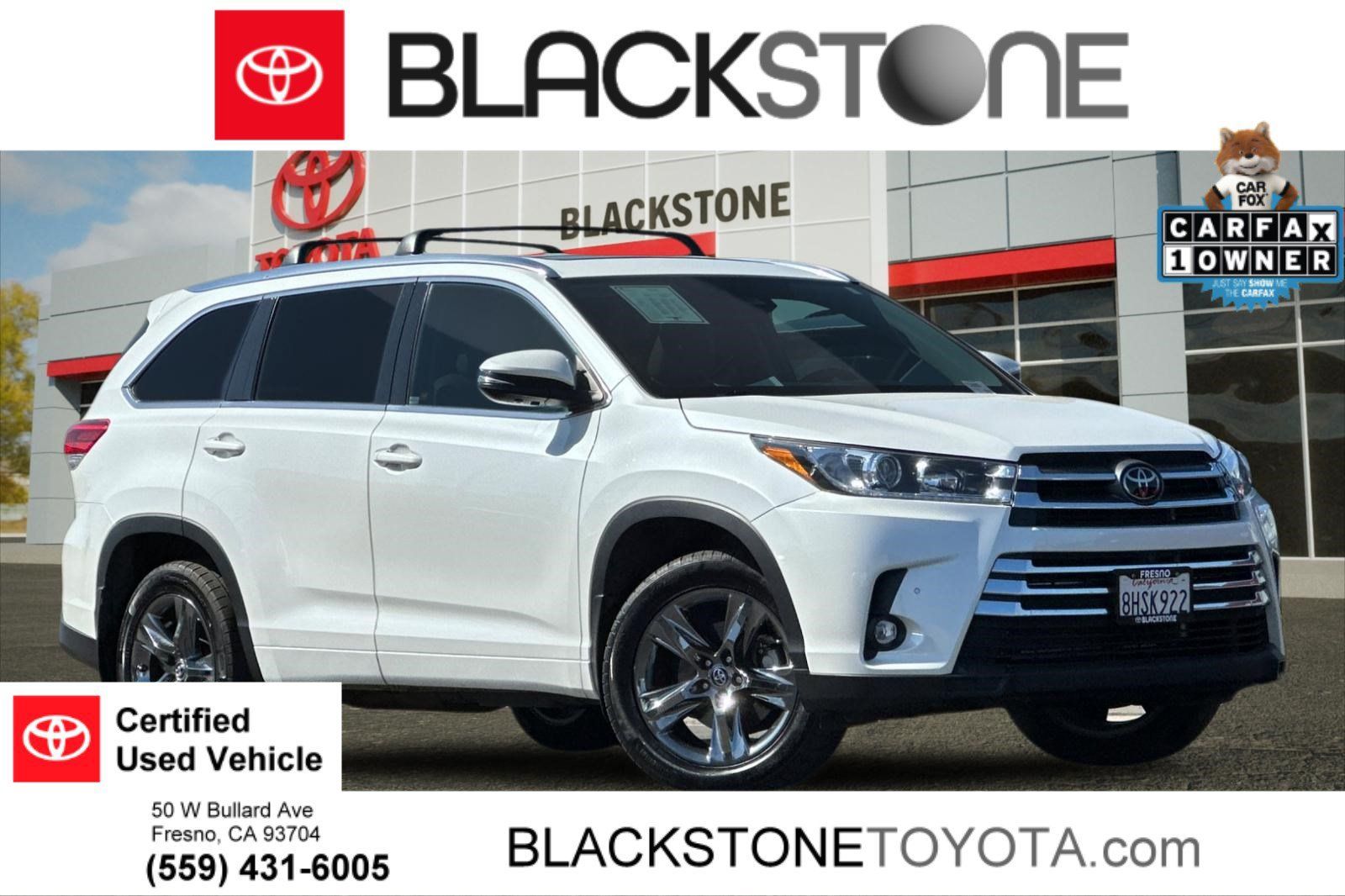 Used 2019 Toyota Highlander Limited Platinum AWD/4WD image 1