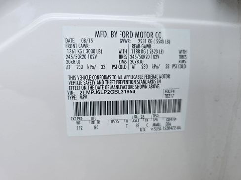 Used 2016 Lincoln MKX Reserve w/ Driver Assistance Package image 34