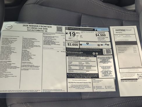 New 2026 Nissan Frontier SV image 24