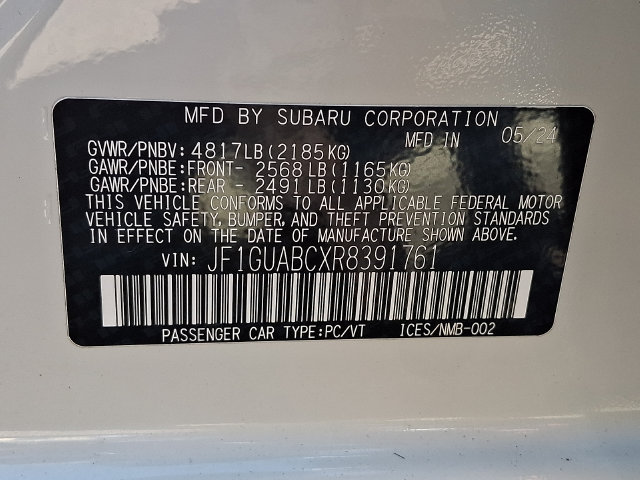 Used 2024 Subaru Impreza 2.0i AWD/4WD image 27