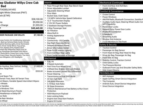 Used 2025 Jeep Gladiator Sport AWD/4WD image 39