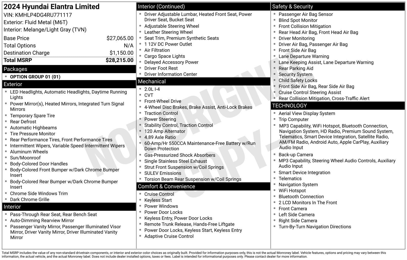 Used 2024 Hyundai Elantra Limited FWD image 16