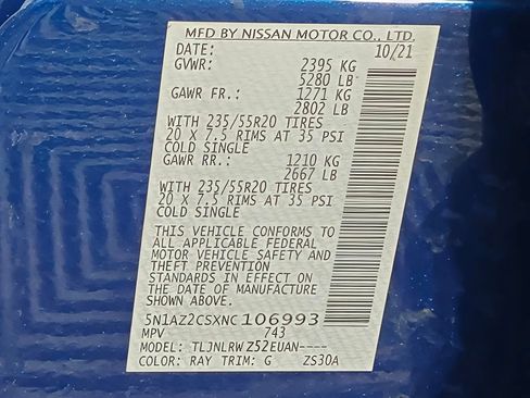 Used 2022 Nissan Murano SL AWD/4WD image 61