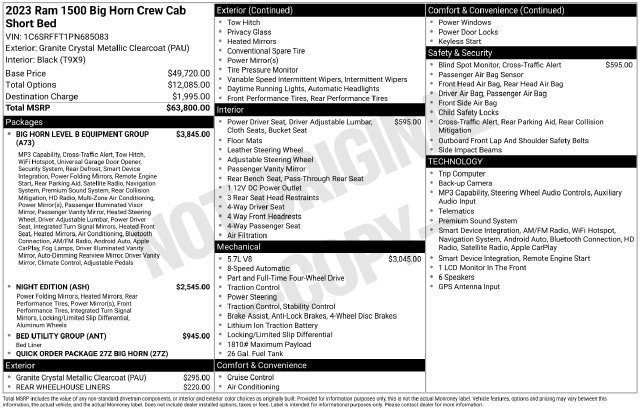 Used 2023 RAM 1500 Big Horn AWD/4WD image 11