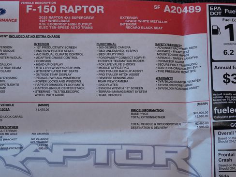 Used 2025 Ford F150 Raptor AWD/4WD image 24