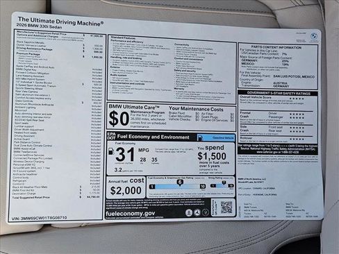 New 2026 BMW 330i Sedan w/ Premium Package image 20