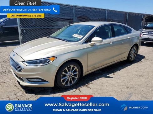 Used 2017 Ford Fusion SE w/ Fusion SE Technology Package FWD image 1