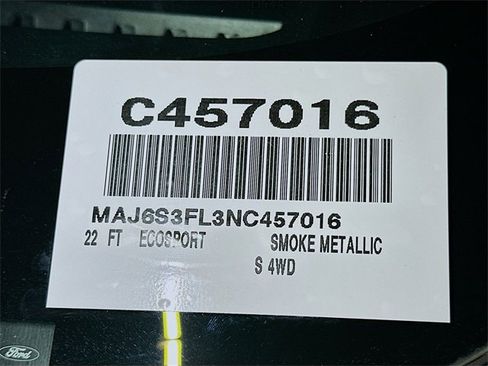 Certified 2022 Ford EcoSport S image 30