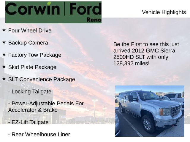 Used 2012 GMC Sierra 2500 SLT w/ SLT Convenience Package AWD/4WD image 4