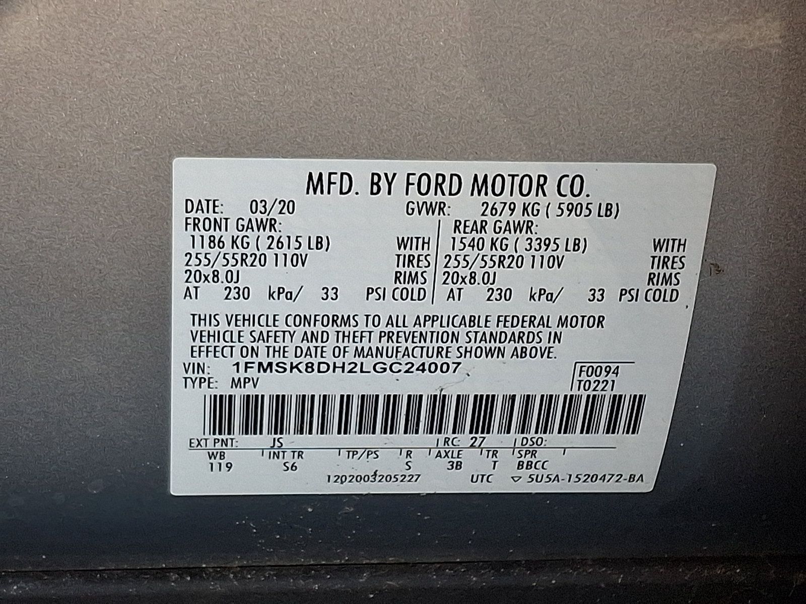 Used 2020 Ford Explorer XLT w/ Equipment Group 202A AWD/4WD image 26