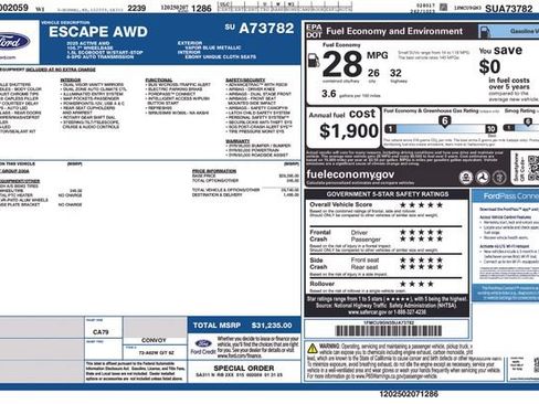Used 2025 Ford Escape Active AWD/4WD image 19