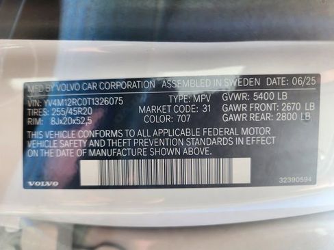 Certified 2026 Volvo XC60 B5 Plus w/ Protection Package Premier AWD/4WD image 26