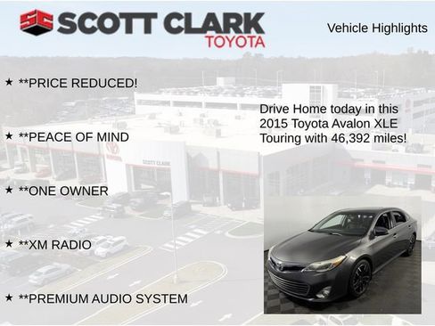 Used 2015 Toyota Avalon XLE Touring image 7