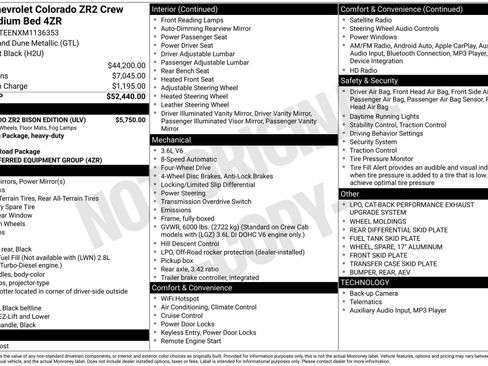 Used 2021 Chevrolet Colorado ZR2 w/ Colorado ZR2 Bison Edition image 29