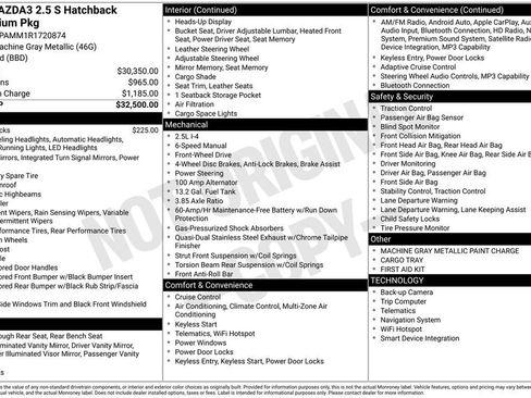 Certified 2024 MAZDA MAZDA3 s image 32