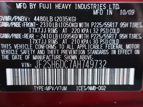 Used 2010 Subaru Forester 2.5X Limited w/ Popular Equipment Group 4B AWD/4WD image 46