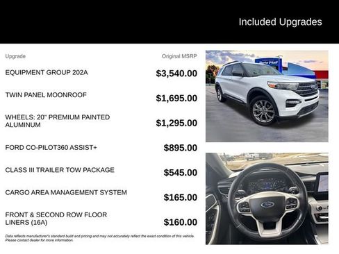 Used 2021 Ford Explorer XLT w/ Equipment Group 202A image 7