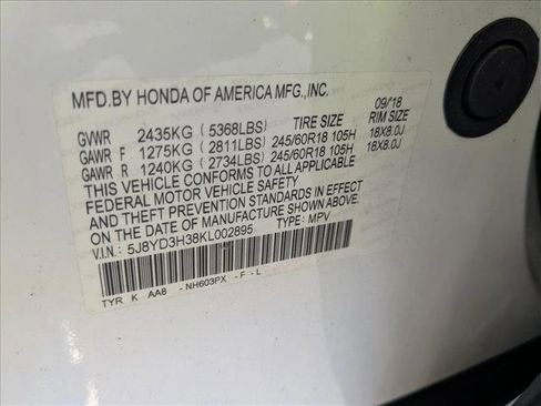 Certified 2019 Acura MDX FWD image 28