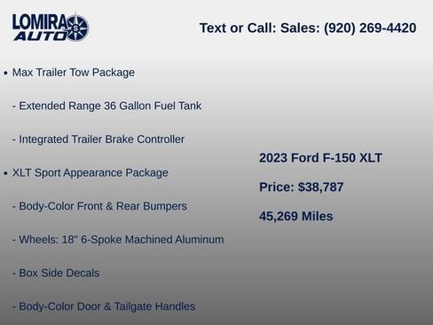 Used 2023 Ford F150 XLT w/ Equipment Group 302A High AWD/4WD image 14