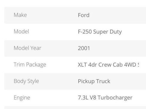 Used 2001 Ford F250 XLT AWD/4WD image 12