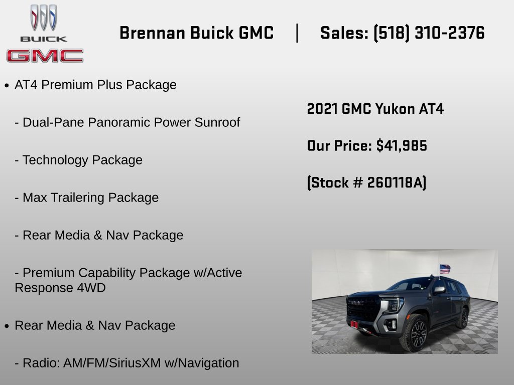 Certified 2021 GMC Yukon AT4 w/ AT4 Premium Plus Package AWD/4WD image 12