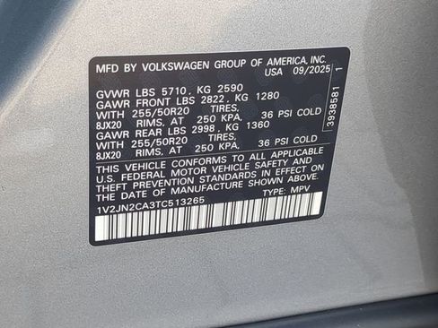 New 2026 Volkswagen Atlas SE image 36