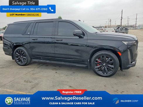 Used 2021 Cadillac Escalade ESV Sport Platinum w/ Heavy-Duty Trailer Package AWD/4WD image 5